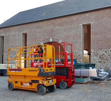 Nacelles ciseaux Haulotte et Manitou