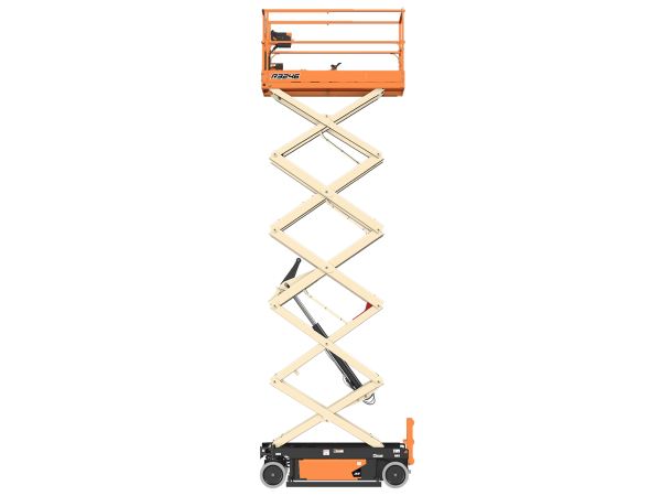 Photo d'une nacelle ciseaux JLG R3246 déployée