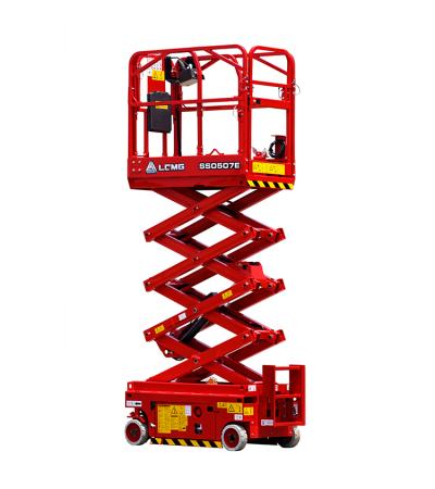 Photo d'une nacelle ciseaux LGMG 0507 ES déployée